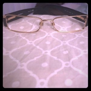 Chanel Gold Frame Eyeglasses